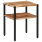 vidaXL Beistelltisch 35x35x45 cm Massivholz Akazie und Eisen vidaXL Beistelltisch 35x35x45 cm Massivholz Akazie und Eisen