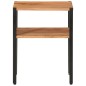vidaXL Beistelltisch 35x35x45 cm Massivholz Akazie und Eisen vidaXL Beistelltisch 35x35x45 cm Massivholz Akazie und Eisen