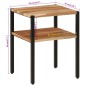 vidaXL Beistelltisch 35x35x45 cm Massivholz Akazie und Eisen vidaXL Beistelltisch 35x35x45 cm Massivholz Akazie und Eisen