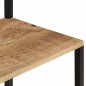 vidaXL Garderobe mit Schuhablage 68x30x182cm Raues Massivholz Mango vidaXL Garderobe mit Schuhablage 68x30x182cm Raues Massivholz Mango