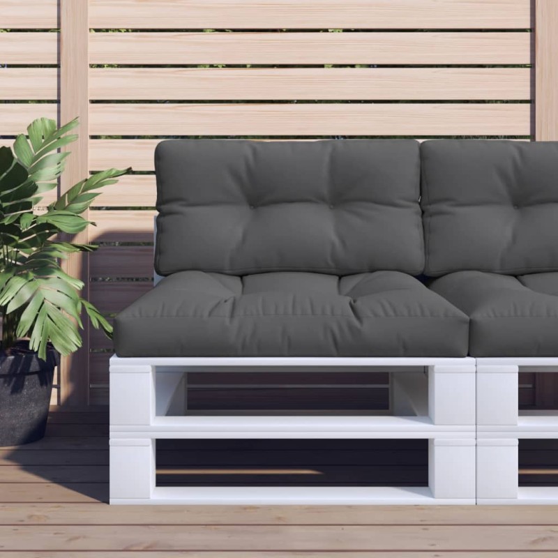 vidaXL Palettenkissen Anthrazit 80x40x12 cm Stoff vidaXL Palettenkissen Anthrazit 80x40x12 cm Stoff