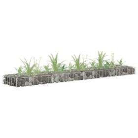  vidaXL Gabionen-Hochbeet Verzinkter Stahl 180x30x10 cm