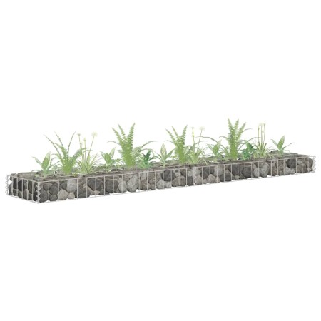  vidaXL Gabionen-Hochbeet Verzinkter Stahl 180x30x10 cm