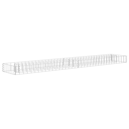  vidaXL Gabionen-Hochbeet Verzinkter Stahl 180x30x10 cm