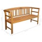 vidaXL Gartenbank mit Auflage 157 cm Massivholz Akazie vidaXL Gartenbank mit Auflage 157 cm Massivholz Akazie