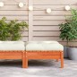 vidaXL Gartenhocker mit Kissen Wachsbraun Massivholz Kiefer vidaXL Gartenhocker mit Kissen Wachsbraun Massivholz Kiefer