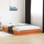 vidaXL Massivholzbett mit LED-Beleuchtung Wachsbraun 140x200 cm Kiefer vidaXL Massivholzbett mit LED-Beleuchtung Wachsbraun 140x200 cm Kiefer