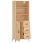 Highboard Sonoma-Eiche 69,5x34x180 cm Holzwerkstoff Highboard Sonoma-Eiche 69,5x34x180 cm Holzwerkstoff