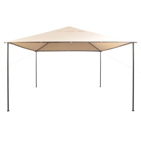 vidaXL Pavilion Partyzelt Überdachung 4x4 m Stahl Beige  