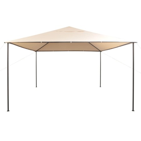 vidaXL Pavilion Partyzelt Überdachung 4x4 m Stahl Beige  