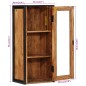 vidaXL Bad-Wandschrank 40x30x90 cm Massivholz Akazie und Eisen vidaXL Bad-Wandschrank 40x30x90 cm Massivholz Akazie und Eisen