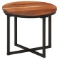 vidaXL Couchtisch 35x35x30 cm Massivholz Akazie und Eisen vidaXL Couchtisch 35x35x30 cm Massivholz Akazie und Eisen