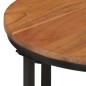 vidaXL Couchtisch 35x35x30 cm Massivholz Akazie und Eisen vidaXL Couchtisch 35x35x30 cm Massivholz Akazie und Eisen