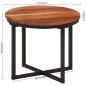 vidaXL Couchtisch 35x35x30 cm Massivholz Akazie und Eisen vidaXL Couchtisch 35x35x30 cm Massivholz Akazie und Eisen