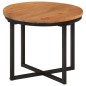 vidaXL Couchtisch 35x35x30 cm Massivholz Akazie und Eisen vidaXL Couchtisch 35x35x30 cm Massivholz Akazie und Eisen