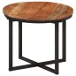vidaXL Couchtisch 35x35x30 cm Massivholz Akazie und Eisen vidaXL Couchtisch 35x35x30 cm Massivholz Akazie und Eisen
