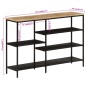 vidaXL Konsolentisch 110x30x75 cm Raues Massivholz Mango und Eisen vidaXL Konsolentisch 110x30x75 cm Raues Massivholz Mango und Eisen