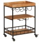 vidaXL Barwagen 60x40x80 cm Massivholz Akazie und Eisen vidaXL Barwagen 60x40x80 cm Massivholz Akazie und Eisen
