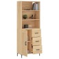 Highboard Sonoma-Eiche 69,5x34x180 cm Holzwerkstoff Highboard Sonoma-Eiche 69,5x34x180 cm Holzwerkstoff