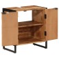 vidaXL Badschrank 55x35x60 cm Massivholz Akazie und Eisen vidaXL Badschrank 55x35x60 cm Massivholz Akazie und Eisen