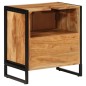 vidaXL Badschrank 55x35x60 cm Massivholz Akazie und Eisen vidaXL Badschrank 55x35x60 cm Massivholz Akazie und Eisen