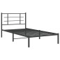 vidaXL Bettgestell mit Kopfteil Metall Schwarz 107x203 cm vidaXL Bettgestell mit Kopfteil Metall Schwarz 107x203 cm