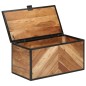 vidaXL Truhe 60x30x30 cm Massivholz Akazie und Eisen vidaXL Truhe 60x30x30 cm Massivholz Akazie und Eisen