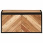 vidaXL Truhe 60x30x30 cm Massivholz Akazie und Eisen vidaXL Truhe 60x30x30 cm Massivholz Akazie und Eisen