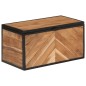 vidaXL Truhe 60x30x30 cm Massivholz Akazie und Eisen vidaXL Truhe 60x30x30 cm Massivholz Akazie und Eisen