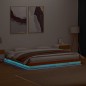 vidaXL Massivholzbett mit LED-Beleuchtung Wachsbraun 200x200 cm Kiefer vidaXL Massivholzbett mit LED-Beleuchtung Wachsbraun 200x200 cm Kiefer