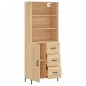 Highboard Sonoma-Eiche 69,5x34x180 cm Holzwerkstoff Highboard Sonoma-Eiche 69,5x34x180 cm Holzwerkstoff
