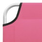 vidaXL Klappbare Sonnenliege Stahl und Stoff Rosa vidaXL Klappbare Sonnenliege Stahl und Stoff Rosa