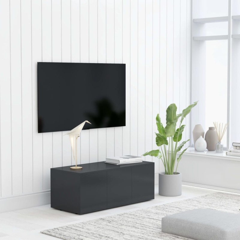 vidaXL TV-Schrank Grau 80x34x30 cm Holzwerkstoff vidaXL TV-Schrank Grau 80x34x30 cm Holzwerkstoff