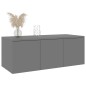 vidaXL TV-Schrank Grau 80x34x30 cm Holzwerkstoff vidaXL TV-Schrank Grau 80x34x30 cm Holzwerkstoff