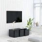 vidaXL TV-Schrank Grau 80x34x30 cm Holzwerkstoff vidaXL TV-Schrank Grau 80x34x30 cm Holzwerkstoff