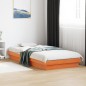 vidaXL Massivholzbett mit LED-Beleuchtung Wachsbraun 90x190 cm Kiefer vidaXL Massivholzbett mit LED-Beleuchtung Wachsbraun 90x190 cm Kiefer