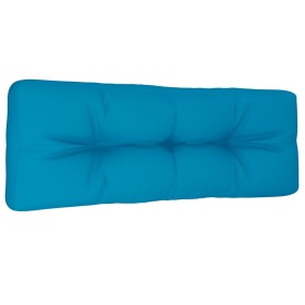 vidaXL Palettenkissen Blau 120x40x12 cm Stoff