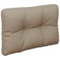 vidaXL Palettenkissen 2-tlg. Taupe Stoff vidaXL Palettenkissen 2-tlg. Taupe Stoff