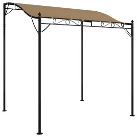 vidaXL Markise Taupe 2x2,3 m 180 g/m² Stoff und Stahl