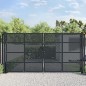 vidaXL Gartentor Anthrazit 400 x 250 cm Stahl vidaXL Gartentor Anthrazit 400 x 250 cm Stahl