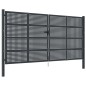 vidaXL Gartentor Anthrazit 400 x 250 cm Stahl vidaXL Gartentor Anthrazit 400 x 250 cm Stahl