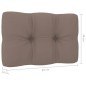 vidaXL Gartenstühle 2 Stk. mit Taupe Kissen Kiefer Imprägniert vidaXL Gartenstühle 2 Stk. mit Taupe Kissen Kiefer Imprägniert