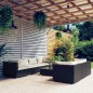 vidaXL 8-tlg. Garten-Lounge-Set mit Kissen Poly Rattan Schwarz vidaXL 8-tlg. Garten-Lounge-Set mit Kissen Poly Rattan Schwarz