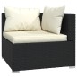 vidaXL 9-tlg. Garten-Lounge-Set mit Kissen Schwarz Poly Rattan vidaXL 9-tlg. Garten-Lounge-Set mit Kissen Schwarz Poly Rattan