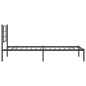 vidaXL Bettgestell mit Kopfteil Metall Schwarz 90x200 cm vidaXL Bettgestell mit Kopfteil Metall Schwarz 90x200 cm