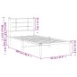 vidaXL Bettgestell mit Kopfteil Metall Schwarz 90x200 cm vidaXL Bettgestell mit Kopfteil Metall Schwarz 90x200 cm