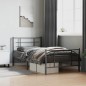 vidaXL Bettgestell mit Kopf- und Fußteil Metall Schwarz 107x203 cm vidaXL Bettgestell mit Kopf- und Fußteil Metall Schwarz 107x203 cm