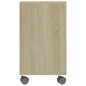 vidaXL Beistelltisch Weiß und Sonoma-Eiche 70x35x55 cm Holzwerkstoff vidaXL Beistelltisch Weiß und Sonoma-Eiche 70x35x55 cm Holzwerkstoff