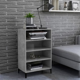 vidaXL Sideboard Betongrau 57x35x90 cm Holzwerkstoff