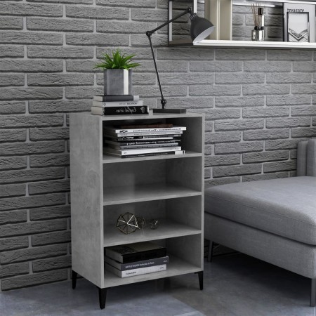 vidaXL Sideboard Betongrau 57x35x90 cm Holzwerkstoff